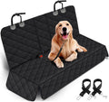 Dog Car Seat Cover, Back Seat Cover for Dogs Pet Car Seat Protector Waterproof Rear Seat Cover Durable Car Seat Cover, Fits Middle Armrest for Most Cars Suvs Trucks (53” Width)- Black